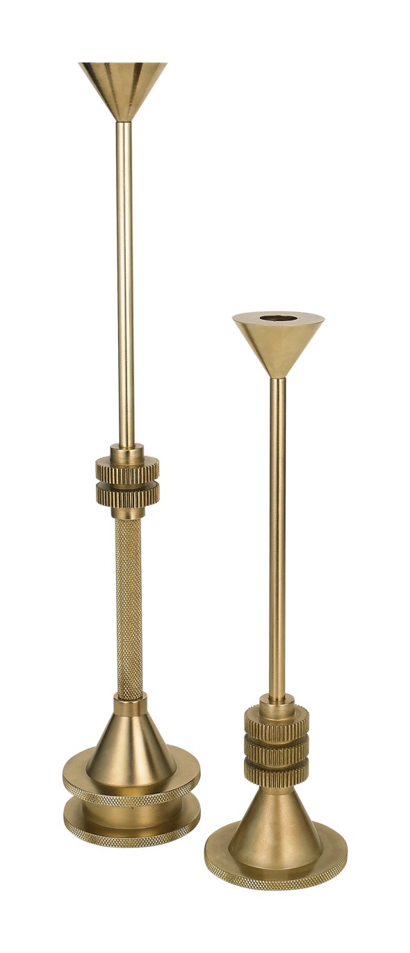 COG CANDLE HOLDER MEDIUM & TALL